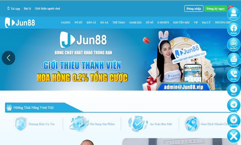 Điều kiện nạp tiền trên trang Jun88